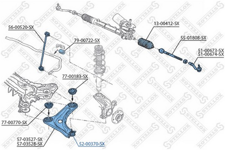 Шаровая опора PEUGEOT 301 13--, CITROEN C3 09--, C4 14--