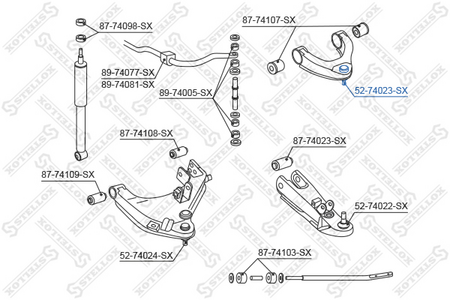 Шаровая опора NISSAN PICK UP D22 98-- (верхняя)