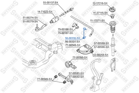 Стойка стабилизатора передняя MAZDA6 GH 08-- L