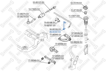 Стойка стабилизатора передняя MAZDA6 GH 08-- R