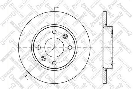 Тормозной диск передний PEUGEOT 206 02-08, 306 94-01, CITROEN XSARA 98-05 [247mm]
