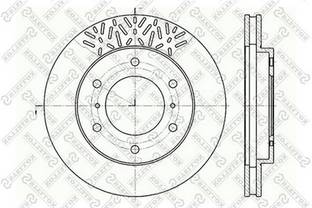 Тормозной диск передний MITSUBISHI PAJERO, MONTERO #V6#, #V7#, #V8#, #V9# 00-13 [290mm]