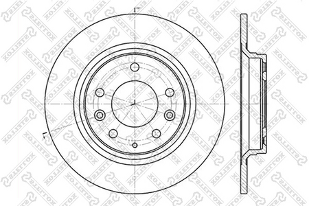 Тормозной диск задний MAZDA 6 GG 02-07, GH 07-12