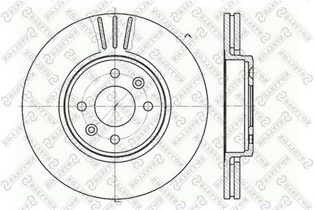 Тормозной диск передний RENAULT KANGOO 01-09, MEGANE 96-03, SCENIC 99-03 [280mm]