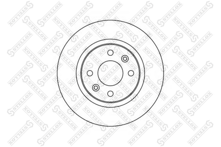 Тормозной диск передний RENAULT LOGAN, SANDERO [259mm] невент.