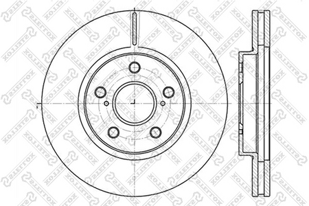 Тормозной диск передний T-TA CAMRY ACV30 [296mm]