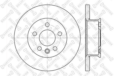 Тормозной диск передний VW T4 [282mm] (не вент.) До номера шасси: 70-T-199 000