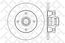 Тормозной диск задний VW PASSAT3, 4, GOLF3