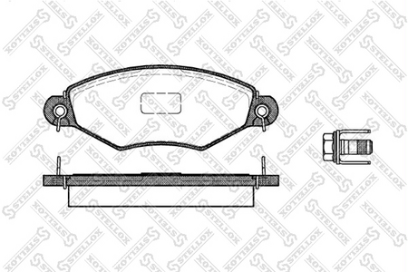 Тормозные колодки передние CITROEN XSARA 98--, PEUGEOT 206, 306 98-- (Датчик: нет)