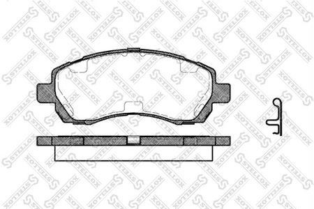 Тормозные колодки передние SUBARU IMPREZA, LEGACY 94-- (Датчик: пласт.)