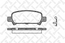 Тормозные колодки задние дисковые SUBARU IMPREZA, LEGACY, FORESTER, OUTBACK 97-- (Датчик: пласт) 