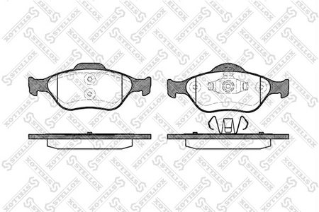 Тормозные колодки передние FORD FIESTA, FUSION 01--