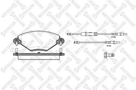Тормозные колодки передние CITROEN C5 03-- 1.6-1.8 (Датчик: нет)