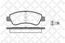 Тормозные колодки передние CITROEN C4, XSARA, PEUGEOT 207, 307 (Датчик: да)