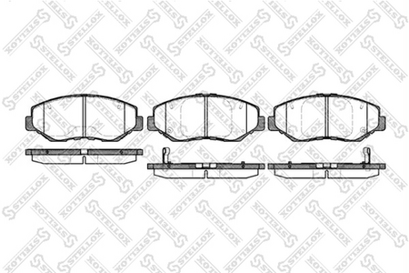Тормозные колодки передние HONDA CR-V 01-- (Датчик: пласт.)