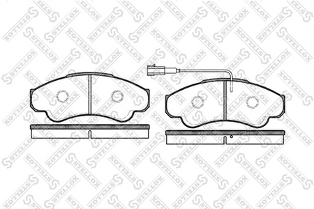 Тормозные колодки передние CITROEN JUMPER, PEUGEOT BOXER, FIAT DUCATO V230 94-02, V244 02-06