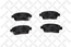 Тормозные колодки передние LIFAN SOLANO,  T-TA COROLLA #E12# 01--, CELICA #T23# 99-- 1.6-1.8