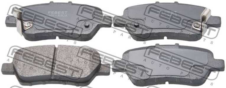 Тормозные колодки задние дисковые HONDA ODYSSEY 03--, STEPWAGON 06-- (Датчик: пласт.)