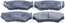 Тормозные колодки передние SUZUKI VITARA ET, TA 95-02, GRAND VITARA FT, GT 98-05 (Датчик: пласт.)