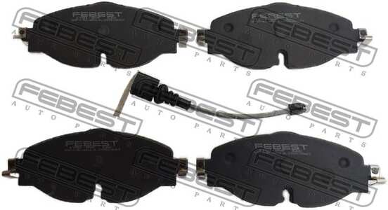 Тормозные колодки передние VW GOLF6, AUDI A3, SKODA OKTAVIA A7 13-- (Датчик: да)