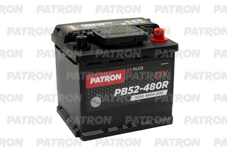 PATRON PLUS 12V 52AH 480A (R+) B13 207x175x190mm 12,2kg