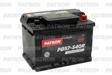 PATRON PLUS 12V 57AH 540A (R+) B13 242x175x175mm 12,9kg