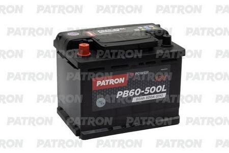 PATRON POWER 12V 60AH 500A ETN 1(L+) B13 242x175x190mm 13,5kg