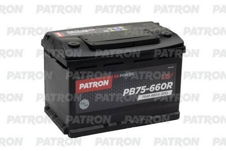 PATRON POWER 12V 75AH 660A ETN 0(R+) B13 278x175x190mm 15,5kg