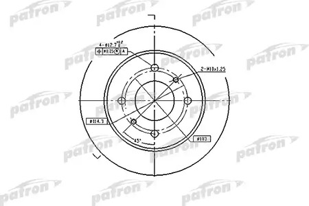 Тормозной диск задний NISSAN PRIMERA P10, P11, ALMERA N16