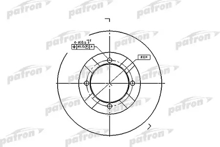 Тормозной диск передний MITSUBISHI LANCER C6# 88-95 [236mm]