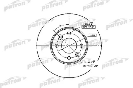 Тормозной диск передний RENAULT LOGAN, SANDERO, LADA LARGUS, VESTA, X-RAY [260mm] вент. ABS