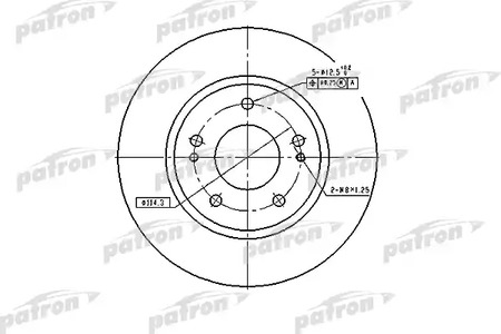 Тормозной диск передний MITSUBISHI OUTLANDER CU# 03--, LANCER CS#, CT# 00--, DIAMANTE F31A (вент.) [276mm]