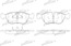 Тормозные колодки передние VOLVO 850 93-96, C70 98-05, S70 96-00, V70 96-00