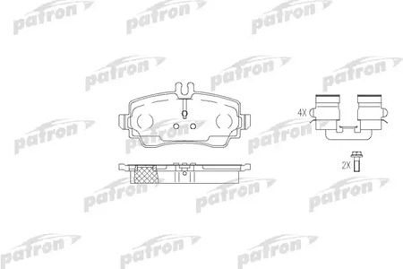 Тормозные колодки передние MB W168 A-CLASS (Датчик: нет)