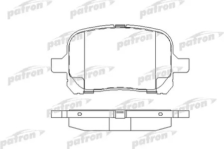 Тормозные колодки передние T-TA CAMRY SXV20 96-- 2.2-3.0, VISTA, WINDOM, NADIA, GRACIA, LXS RX300 97--  (Датчик: пласт.)