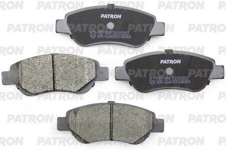 Тормозные колодки передние CITROEN C1 05-14, PEUGEOT 107, 108 05-14 1.0-1.4