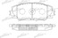 Тормозные колодки передние T-TA COROLLA #E15# 1.6, RAV4 ACA30 2.4 (Датчик: пласт.)