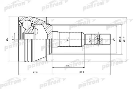 Граната наружняя DAEWOO [33-29-52] ESPERO, NEXIA 08--