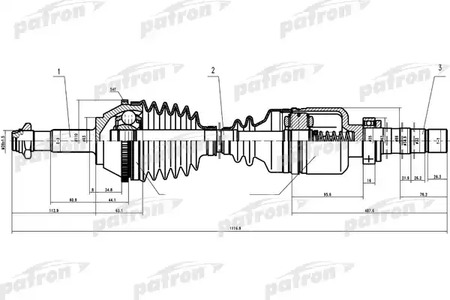 Привод в сборе FIAT DUCATO-- R