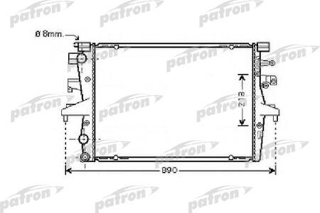 Радиатор основной VW T5 03-- 1.9TDI-2.0 [710-470-24]